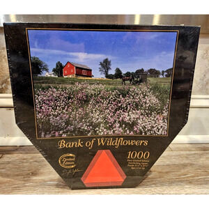 New Bank of Wildflowers Amish Country Limited Jigsaw Puzzle Doyle Yoder 1000 pc